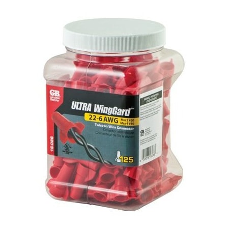 Ecm Industries 125PK RED LG Connector 16-086N